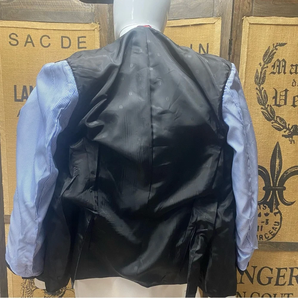 Tommy Hilfiger Windowpane Wool Blend Blazer, 40R